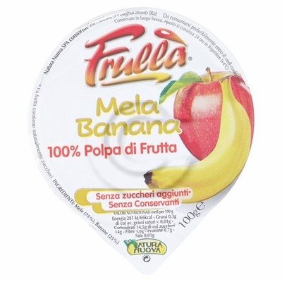 I prodotti Frullà di Natura Nuova: frutta fresca frullata 100