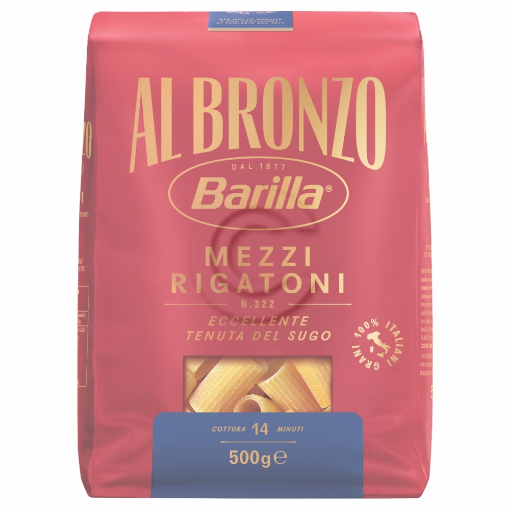 Bar bronzo mezzi rigatoni